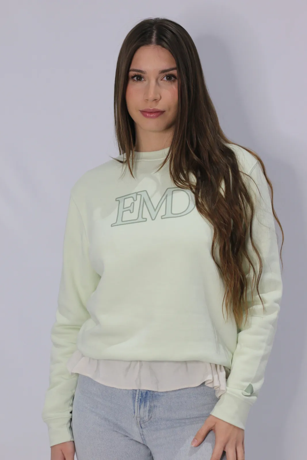 SUDADERA EMD VERDE MENTA