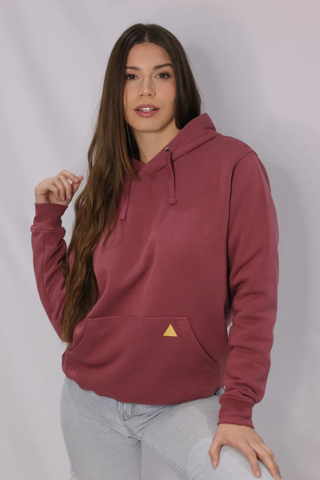 SUDADERA CARMEN CON CAPUCHA BURDEOS - Imagen 3