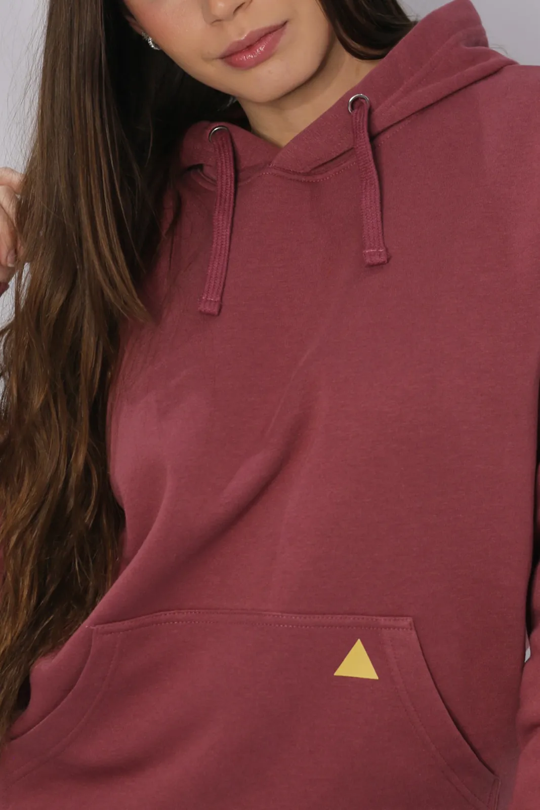 SUDADERA CARMEN CON CAPUCHA BURDEOS - Imagen 2