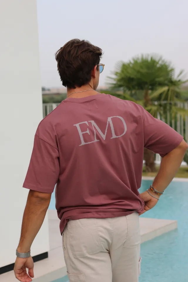 CAMISETA OVERSIZE ROSA PALO EMD