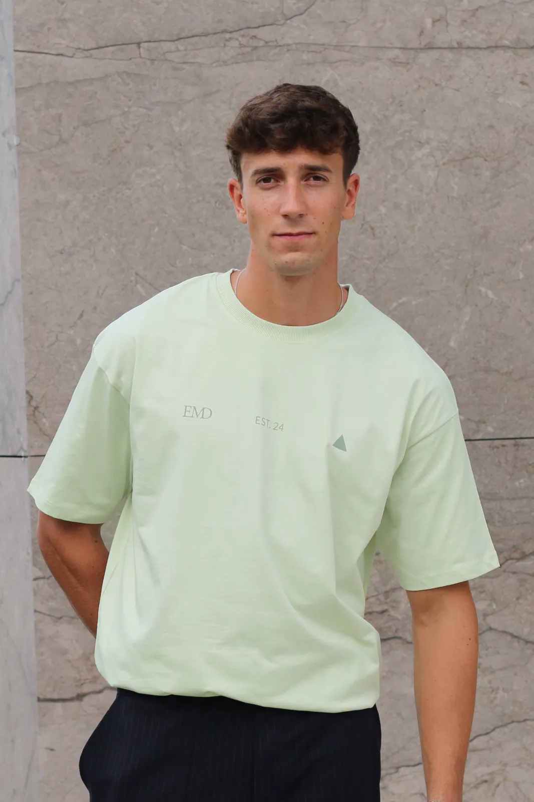 CAMISETA OVERSIZE VERDE MENTA EMD - Imagen 2