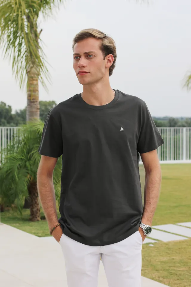 CAMISETA BÁSICA GRIS MARENGO TRIÁNGULO