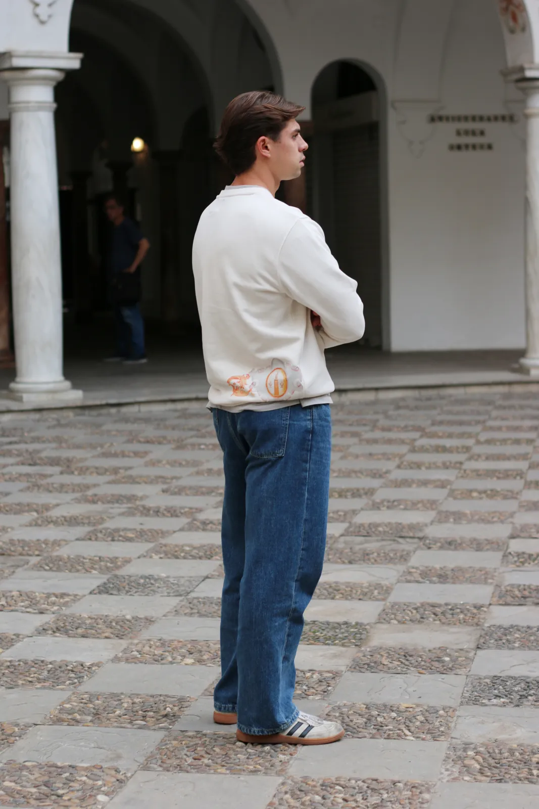 SUDADERA PLAZA DEL CABILDO BLANCO ROTO - Imagen 5