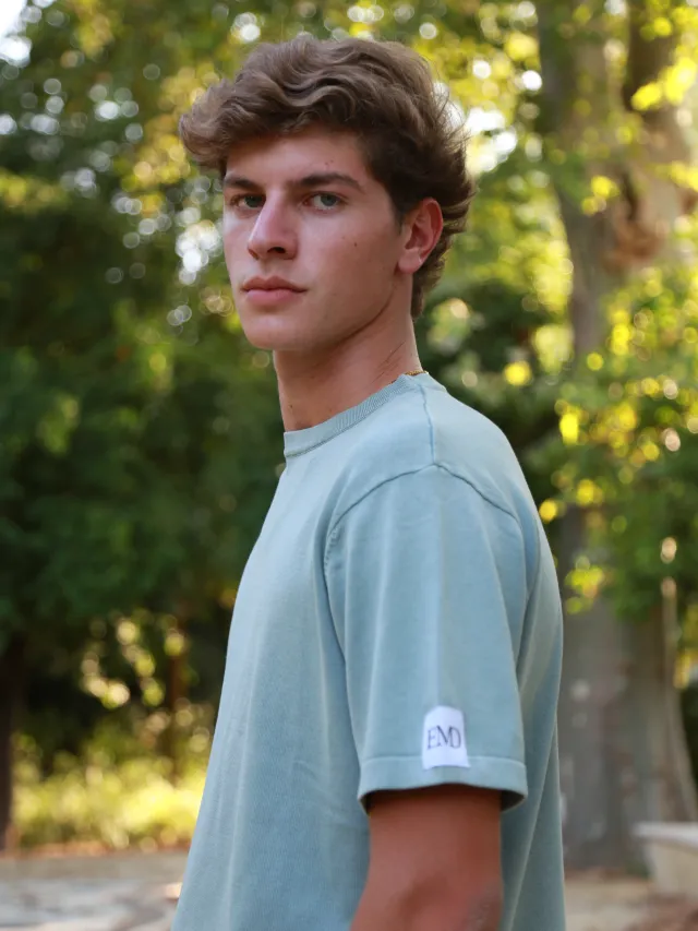 CAMISETA PUNTO AGUAMARINA