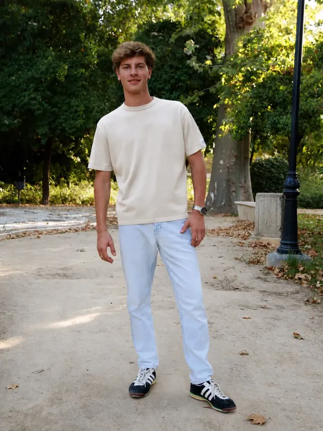 CAMISETA PUNTO BEIGE